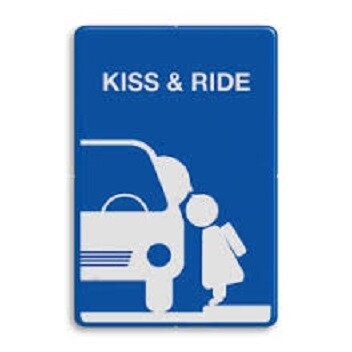 kiss and ride graphic